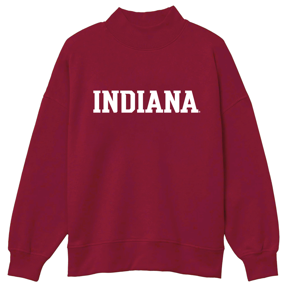 Indiana Hoosiers Mock Neck Sweatshirt