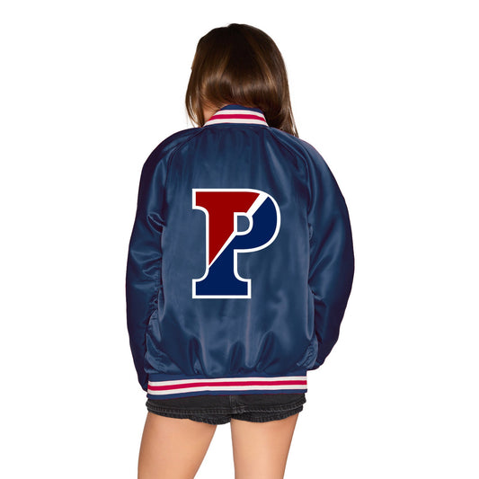 Penn Satin Letterman Bomber Jacket